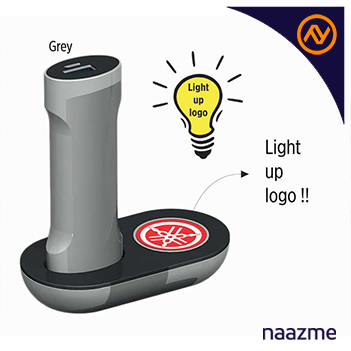 2200 Mah Power bank With Docking Station (Grey) JNPW-03 1